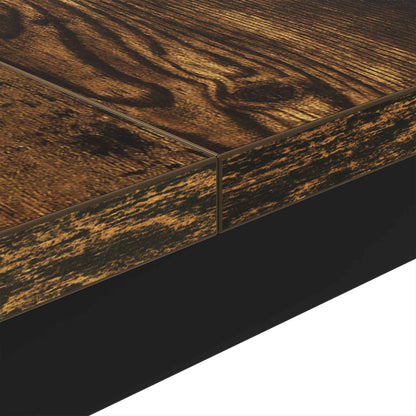 Coffee Table Smoke Oak 80 x 80 x 45 cm Engineered Wood