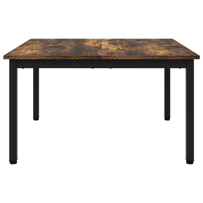 Coffee Table Smoke Oak 80 x 80 x 45 cm Engineered Wood