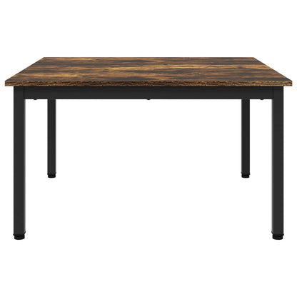 Coffee Table Smoke Oak 80 x 80 x 45 cm Engineered Wood