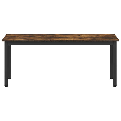 Bench Smoke Oak 110 x 35 x 45 cm Engineered Wood