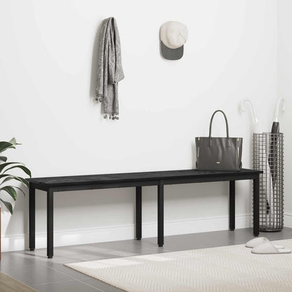Bench Black Oak 160 x 35 x 45 cm Engineered Wood