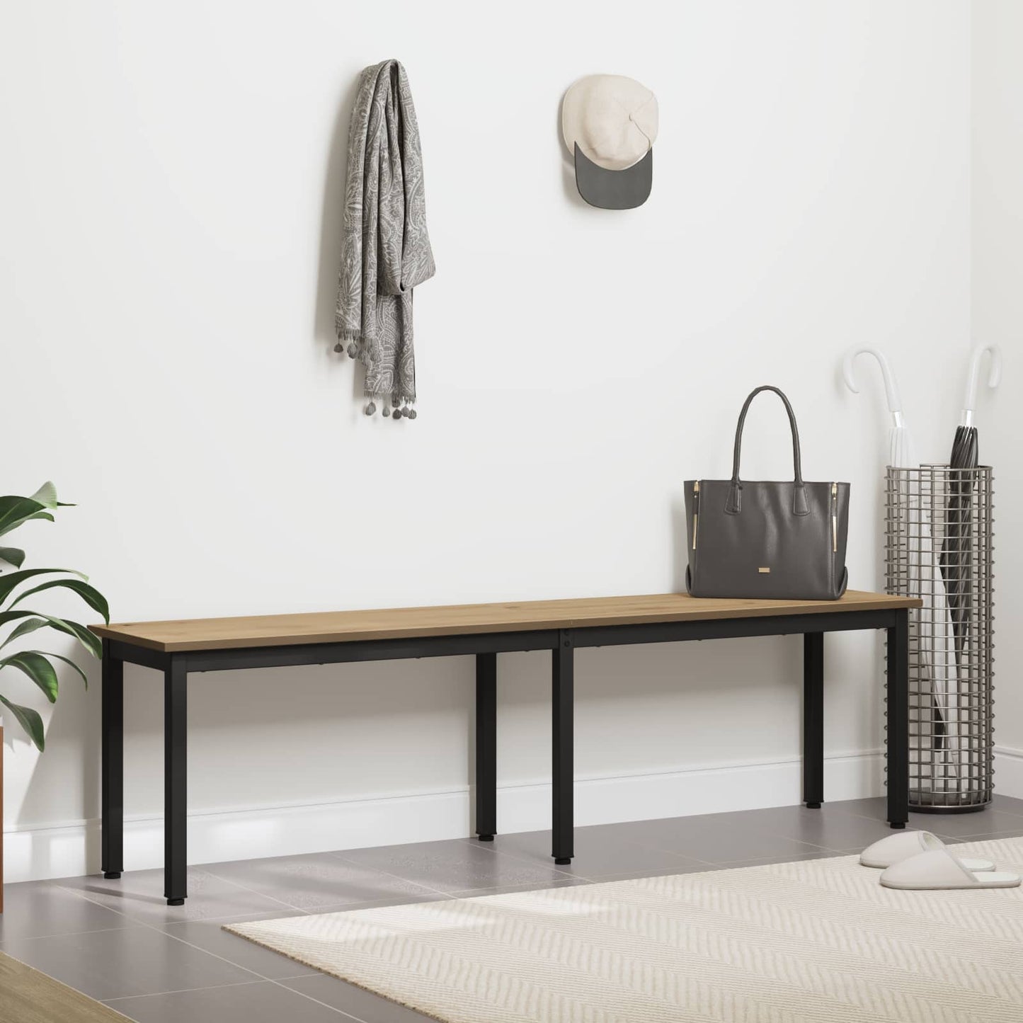 Bench Artisian Oak 160 x 35 x 45 cm Engineered Wood
