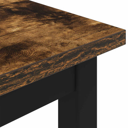 Bench Smoke Oak 200 x 35 x 45 cm Engineered Wood