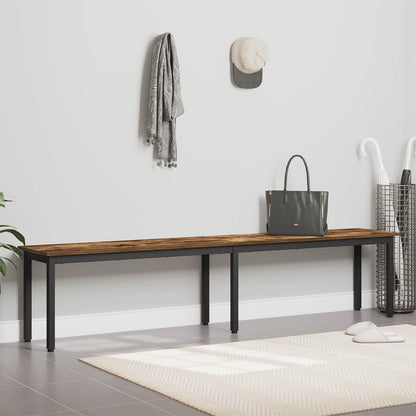 Bench Smoke Oak 200 x 35 x 45 cm Engineered Wood
