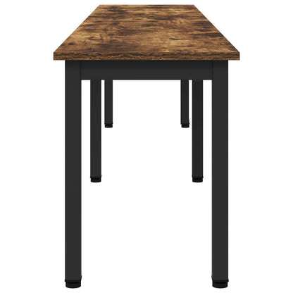 Bench Smoke Oak 200 x 35 x 45 cm Engineered Wood