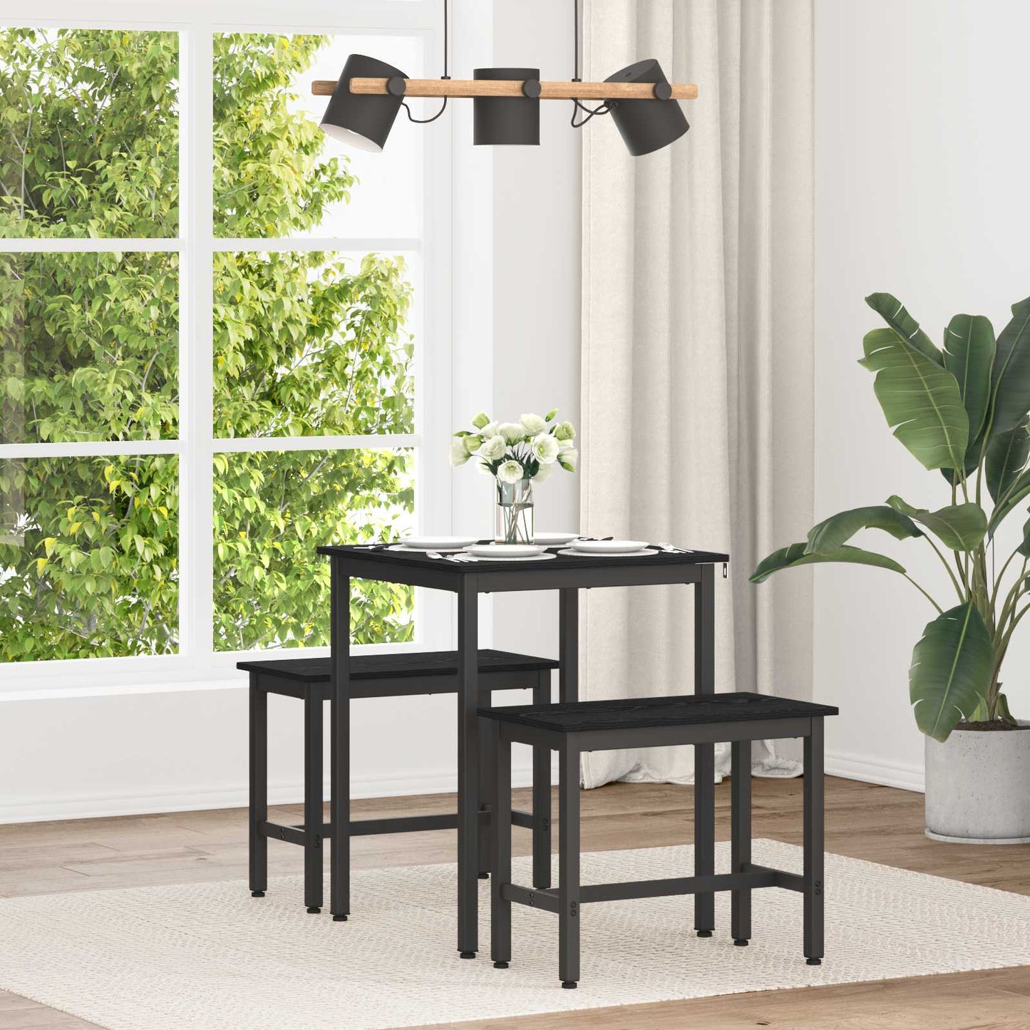 Dining Tables 60 x 60 x 75 cm METAL Square
