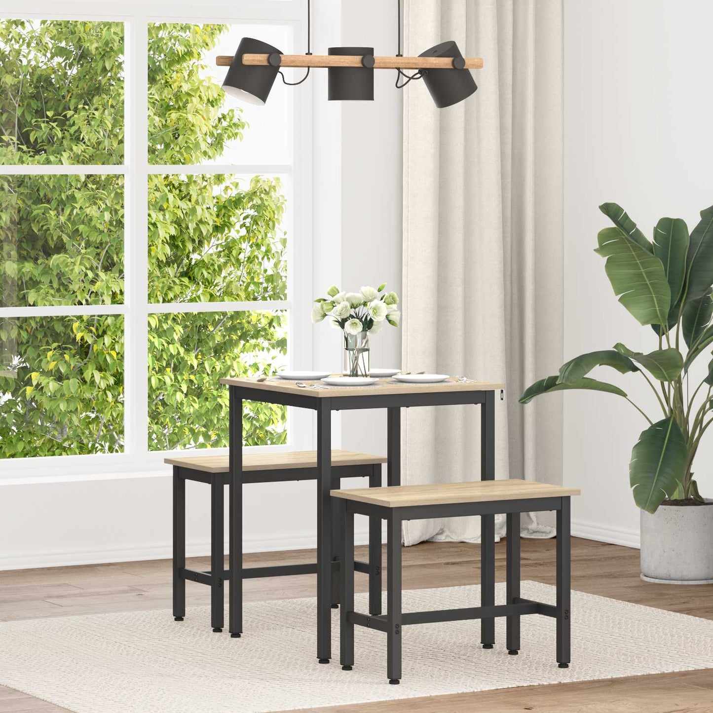 Dining Tables 60 x 60 x 75 cm METAL Square