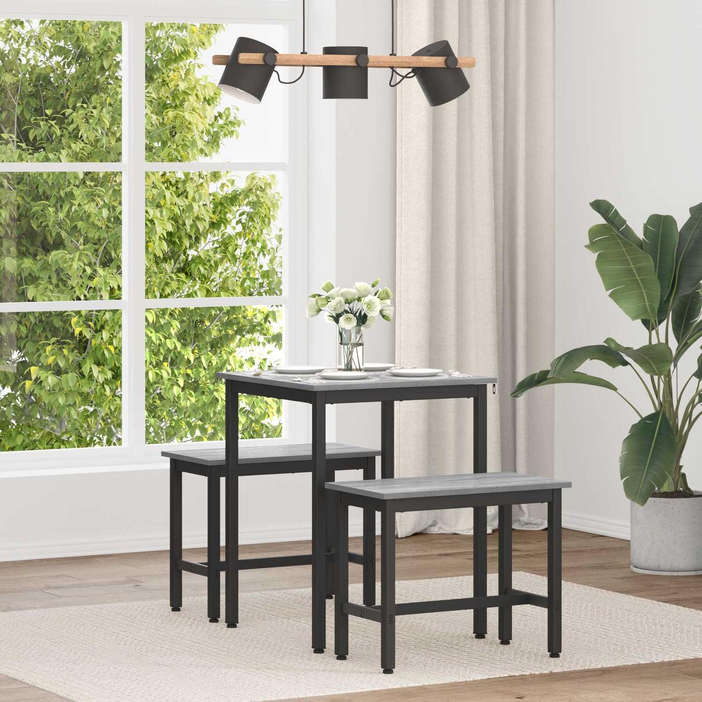 Dining Tables 60 x 60 x 75 cm METAL Square