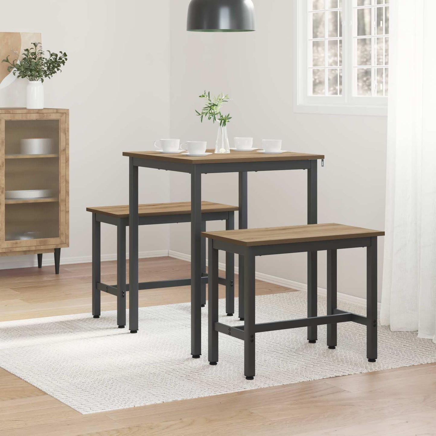 Dining Tables 60 x 60 x 75 cm METAL Square