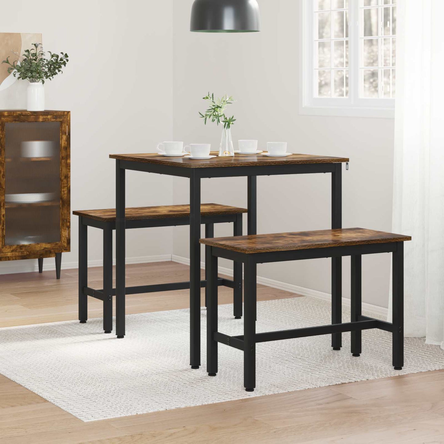 Dining Tables 70 x 70 x 75 cm METAL Square