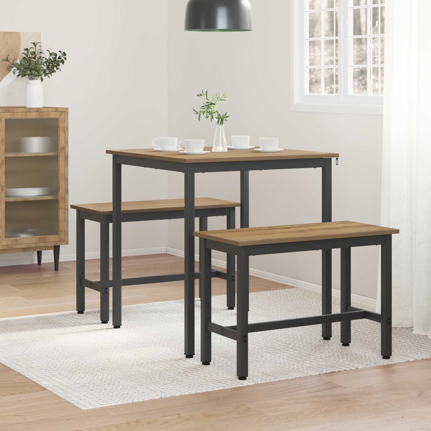 Dining Tables 70 x 70 x 75 cm METAL Square