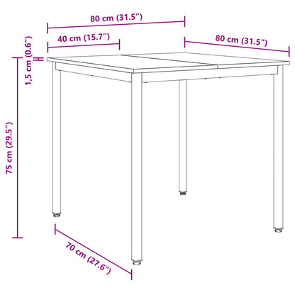 Dining Tables 80 x 80 x 75 cm METAL