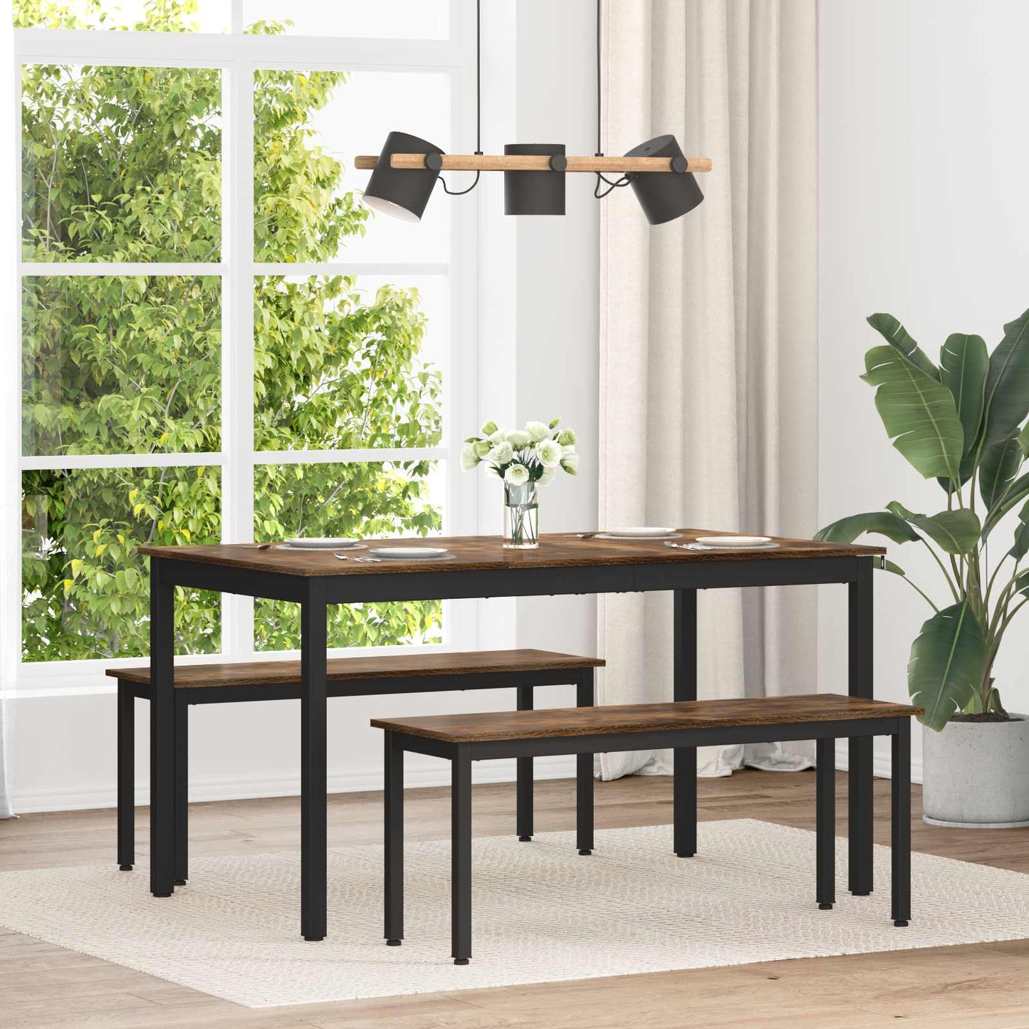 Dining Tables 140 x 80 x 75 cm METAL