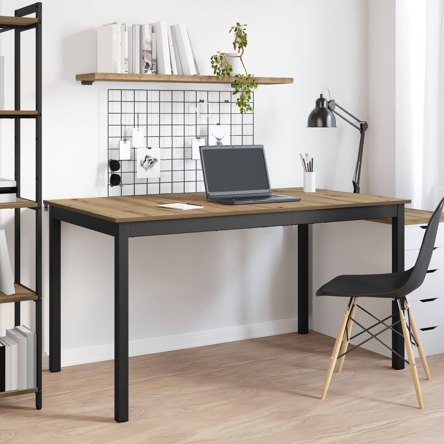 Dining Tables 140 x 80 x 75 cm METAL Rectangular