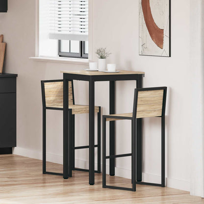 Standing Bar Table Engineered Wood Square