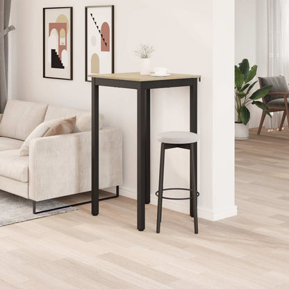 Standing Bar Table Engineered Wood Square