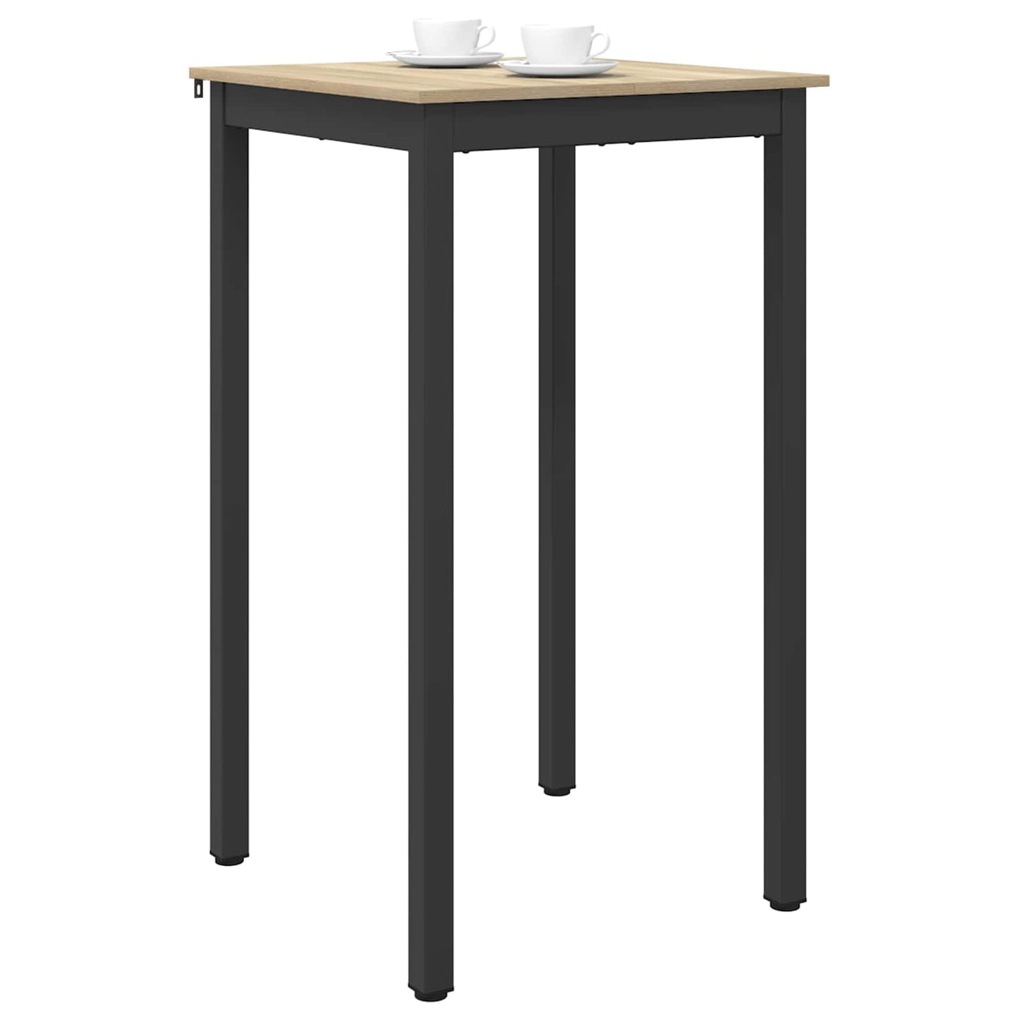 Standing Bar Table Engineered Wood Square