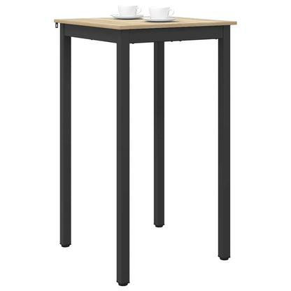 Standing Bar Table Engineered Wood Square