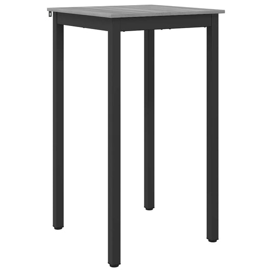Standing Bar Table Engineered Wood Square