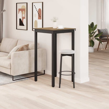 Standing Bar Table Engineered Wood Square