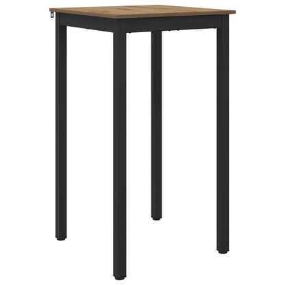Standing Bar Table Engineered Wood Square