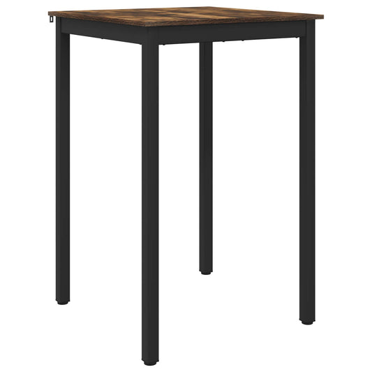 Standing Bar Table Engineered Wood Square