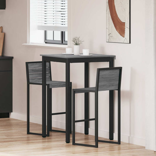 Standing Bar Table Engineered Wood Square