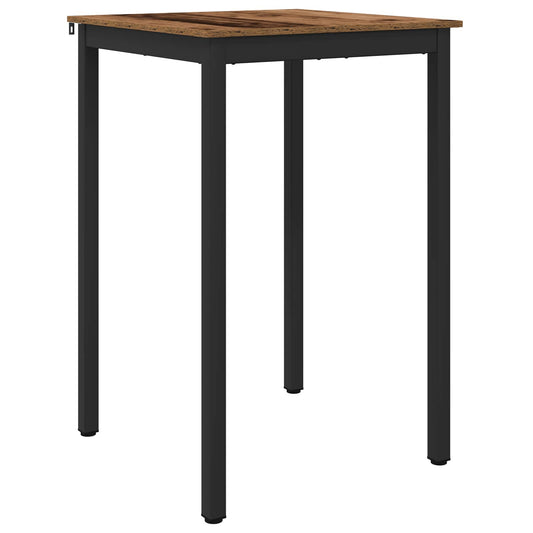 Standing Bar Table Engineered Wood Square
