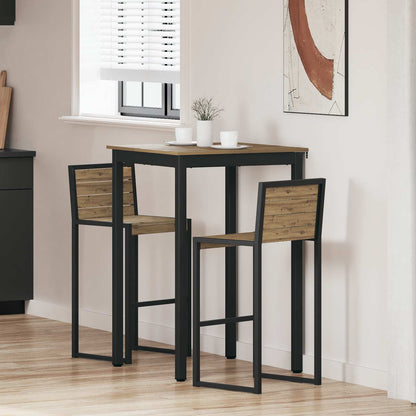 Standing Bar Table Engineered Wood Square