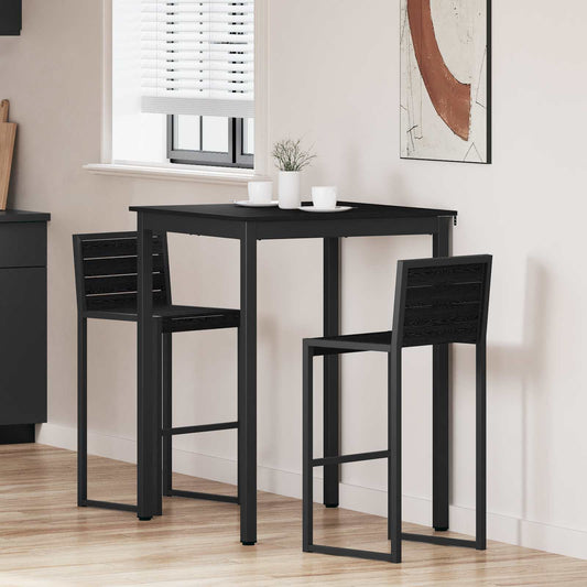 Standing Bar Table Engineered Wood Square
