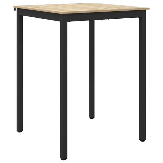 Standing Bar Table Engineered Wood Square