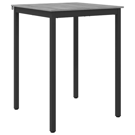 Standing Bar Table Engineered Wood Square