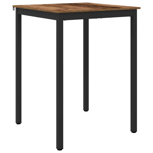 Standing Bar Table Engineered Wood Square