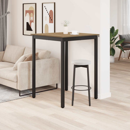 Standing Bar Table Engineered Wood Square