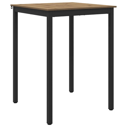 Standing Bar Table Engineered Wood Square