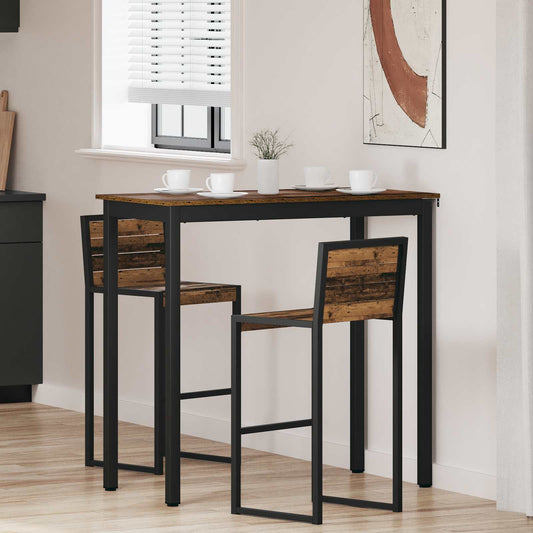 Standing Bar Table Engineered Wood Rectangular