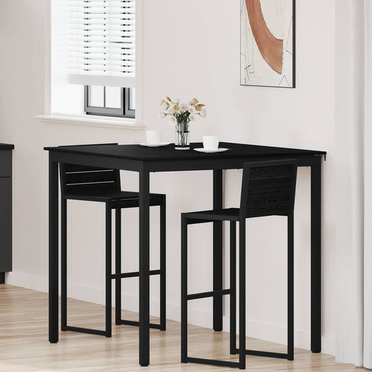 Standing Bar Table Engineered Wood Square