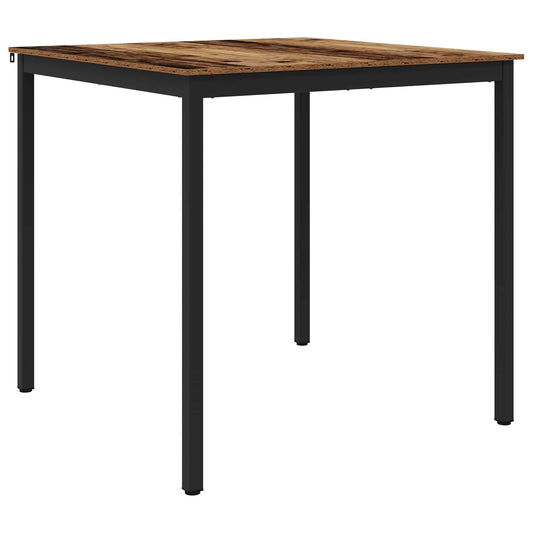 Standing Bar Table Engineered Wood Square