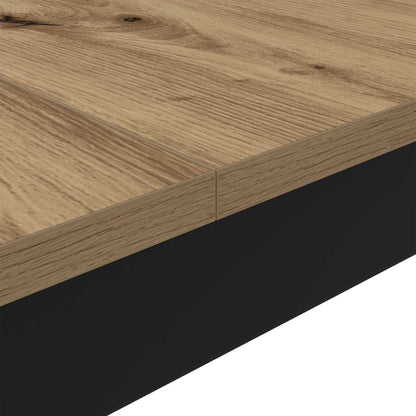 Standing Bar Table Engineered Wood Square