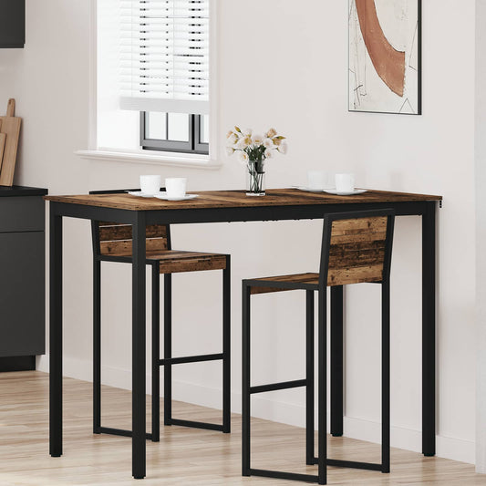 Standing Bar Table Engineered Wood Rectangular