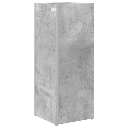 Umbrella Stand Concrete Grey 25 x 24.5 x 64 cm Engineered Wood