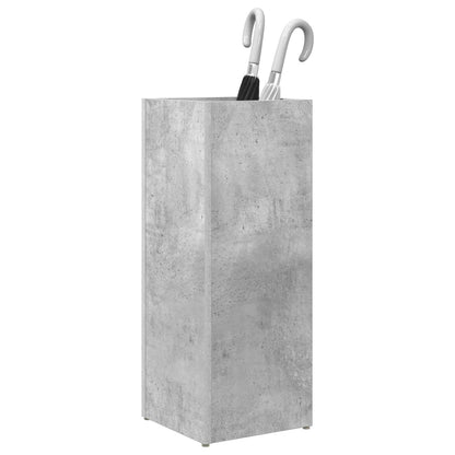 Umbrella Stand Concrete Grey 25 x 24.5 x 64 cm Engineered Wood
