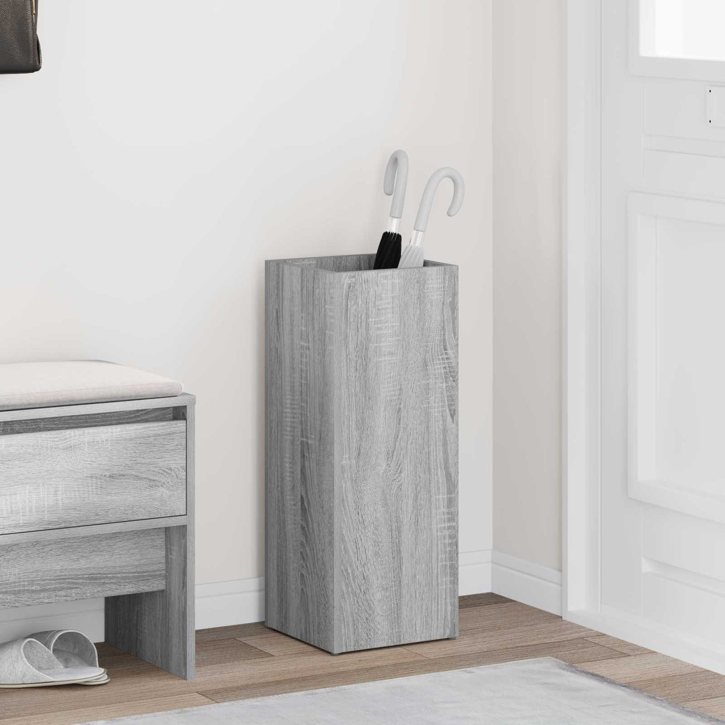 Umbrella Stand Grey Sonoma 25 x 24.5 x 64 cm Engineered Wood