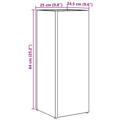 Umbrella Stand Old Wood 25 x 24.5 x 64 cm Engineered Wood
