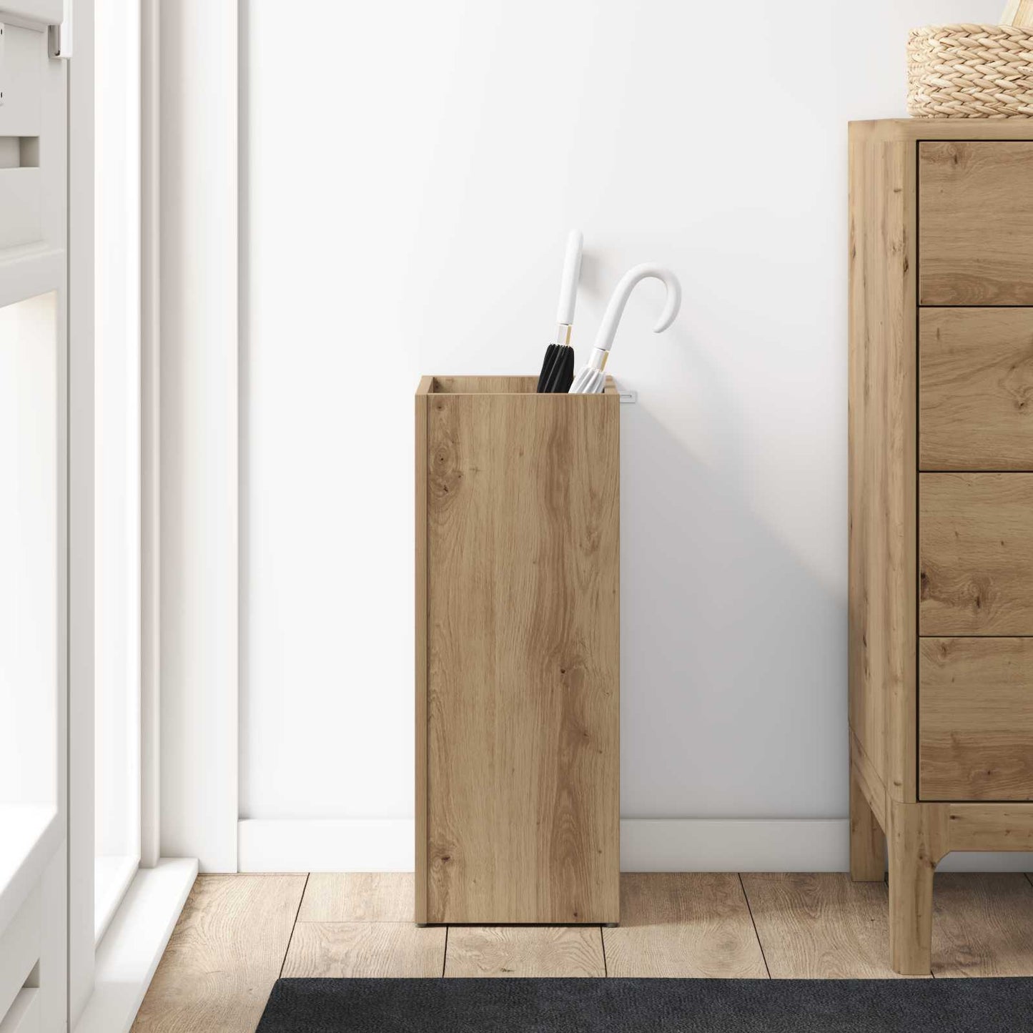 Umbrella Stand Artisan Oak 25 x 24.5 x 64 cm Engineered Wood