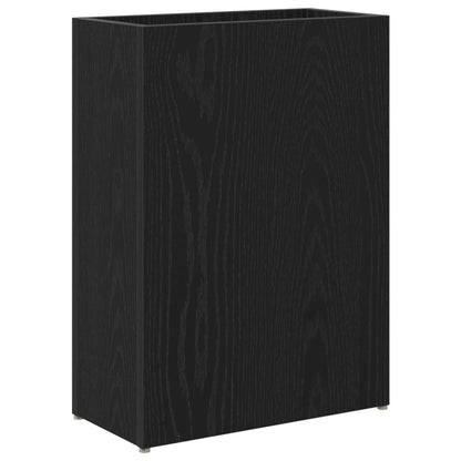 Umbrella Stand Black Oak 40 x 20 x 55.5 cm Engineered Wood