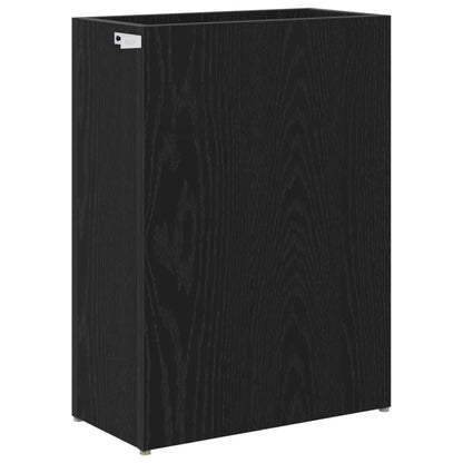 Umbrella Stand Black Oak 40 x 20 x 55.5 cm Engineered Wood