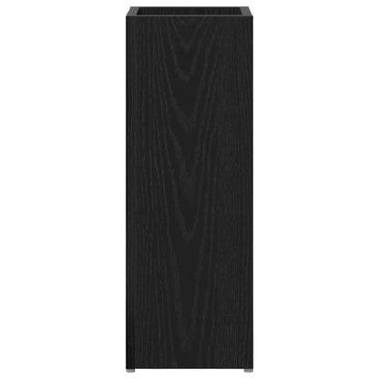Umbrella Stand Black Oak 20 x 20 x 55.5 cm Engineered Wood