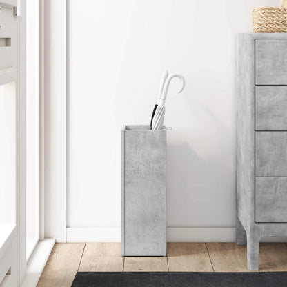 Umbrella Stand Concrete Grey 20 x 20 x 55.5 cm Engineered Wood