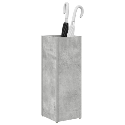 Umbrella Stand Concrete Grey 20 x 20 x 55.5 cm Engineered Wood